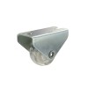 ROULETTE FIXE PLATINE TRANSPARENT PLASTIQUE DIAMETRE 25MM