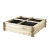 CARRE POTAGER BASIL AU SOL 100X100X27CM
