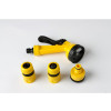 PISTOLET ARROSAGE PLASTIQUE 5JET +RACCORD 12.5MM-15MM