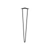 PIED DE TABLE HAUTE FILAIRE ACIER EPOXY NOIR HAUTEUR 71CM