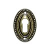 ENTREE DE CLE LOUIS XVI  EN LAITON BROSSE HAUTEUR 35MM