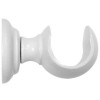 SUPPORT BOIS D35 OUVERT 65MM LAQUE BLANC