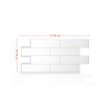 CREDENCE ADHESIVE  OSLO XL BLANC 57X29