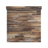 PAPIER PEINT VINYLE INTISSE PLANCHE BOIS MARRON