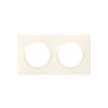 PLAQUE CARREE DOOXIE BLANC 2 POSTE