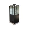 CABINE DOUCHE CARRE ARTELO PORTE PIVOT EP6MM L90X90CM H220CM VT/NR