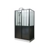 CABINE DOUCHE RECTANGLE ARTELO PORTE COUL EP6MM L120X90CM H220CM VT/NR