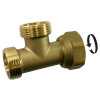 RACCORD TE DOUBLE A VISSER LAITON F15X21 POUR CUIVRE