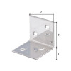 EQUERRE LARGE INOX 40X40X40MM