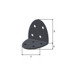 EQUERRE ASSEMBLAGE GALVA 50X50X40MM
