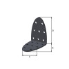 EQUERRE MULTI TROUS GALVA 60X60MM