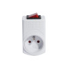 PRISE 1P+T 16A +INTER BLANC