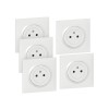 PRISE AVEC TERRE AFFLEURANTE DOOXIE BLANC COMPLET LOT5