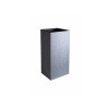 POT CARRE GRAPHIT 39,5X39,5X80 31L GRIS ANTHRACITE