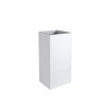 POT CARRE GRAPHIT 39,5X39,5X80 31L BLANC CERUSE