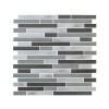 MOSAIQUE MUR URBAN BARETTE LIFE GRIS 30X30CM