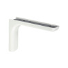 EQUERRE 80X117MM ACIER PLASTIFIE BLANC