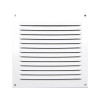 GRILLE AERATION VISSER  150X150MM ALU + MOUSTIQUAIRE