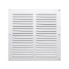 GRILLE AERATION VISSER  200X200MM ALU + MOUSTIQUAIRE