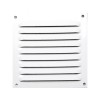 GRILLE AERATION VISSER  100X100MM ALU + MOUSTIQUAIRE