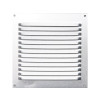 GRILLE AERATION VISSER  150X150 ALU + MOUSTIQUAIRE