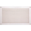 GRILLE AERATION ENCASTRER  186X334 ABS + MOUSTIQUAIRE
