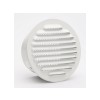GRILLE AERATION 100 ALU BLANC  + MOUSTIQUAIRE