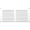 GRILLE AERATION VISSER  100X200MM ALU + MOUSTIQUAIRE