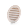 GRILLE AERATION REGLABLE  118MM ABS BLANC  + MOUSTIQUAIRE