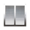 GRILLE AERATION VISSER  200X200MM ALU + MOUSTIQUAIRE
