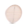 GRILLE AERATION CLIPSER  125MM ABS BLANC  + MOUSTIQUAIRE