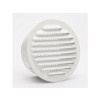 GRILLE AERATION 120 ALU BLANC  + MOUSTIQUAIRE