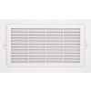 GRILLE AERATION ENCASTRER  107X210MM ABS + MOUSTIQUAIRE