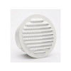 GRILLE AERATION 80 ALU BLANC  + MOUSTIQUAIRE