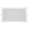 GRILLE AERATION ENCASTRER  130X236MM ABS + MOUSTIQUAIRE