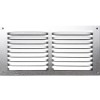 GRILLE AERATION VISSER  100X200MM ALU + MOUSTIQUAIRE