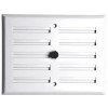 GRILLE AERATION VISSER  REGLABLE  170X130 ALU