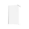 PAROI DE DOUCHE ITALIENNE VERRE TRANSPARENT CHROME 80CM EP 8MM REMIX