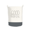 PANIER A LINGE PLIABLE POP UP MORNING GRIS PARIS 60L D40XH50 CM