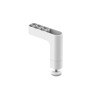PIEDS REMIX PR MBLE 3 TIROIRS BLANC HAUTEUR 9.8 A 12.8 CM X2