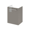 MEUBLE SOUS VASQUE REMIX LARG 45XPROF 35 XH58 CM 1PORTE GRIS BRILLANT