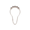 ANNEAU DE DOUCHE MÉTAL LOT DE 12 CHROME