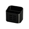 PORTE-EPONGE INOX BROSSE NOIR