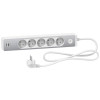 BLOC 5 PRISES TERRE + 2 USB ALUMINIUM 1,50M SCHNEIDER ELECTRIC