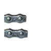 SERRE-CABLE PLAT DOUBLE 2MM INOX A4 / AISI 316