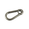 MOUSQUETON POMPIER À OEIL 6MM INOX A4 / AISI 316