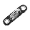 PONTET SUR PLATINE OBLONG 45MM INOX A4 / AISI 316
