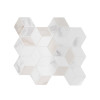 MOSAIQUE MUR MURANO HEXA BLANC CARRARE 28X26CM