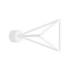 EMBOUTS METAL D20 DESIGN TRIANGLE BLANC MAT INSPIRE X2