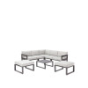 SALON DE JARDIN ALUMINIUM ODYSSEA GRIS ANTHRACITE